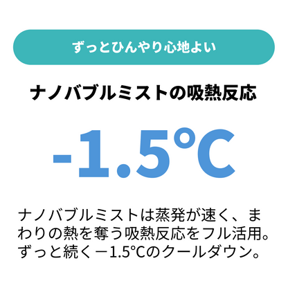 1枚入れるだけでマスクの中をずっと-1.5℃　「GOクールさま♥」